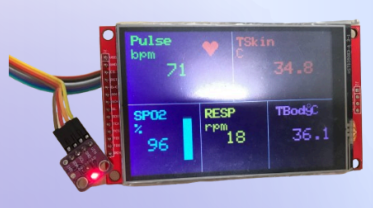 sensor max 30100 and lcd tft internship